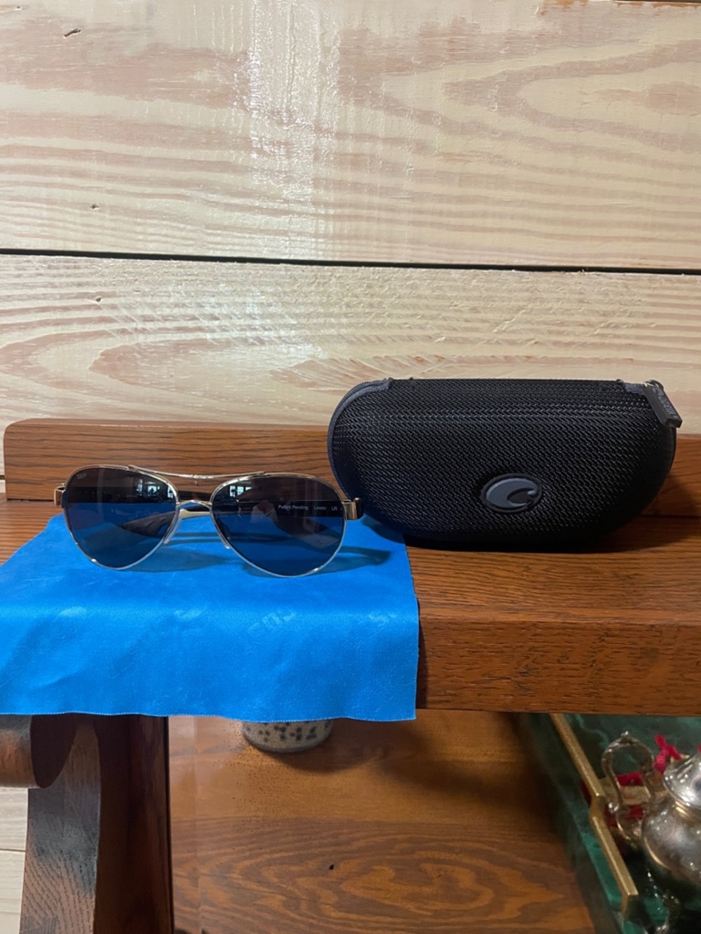 Costa gold Frame Sunglasses with Black Case